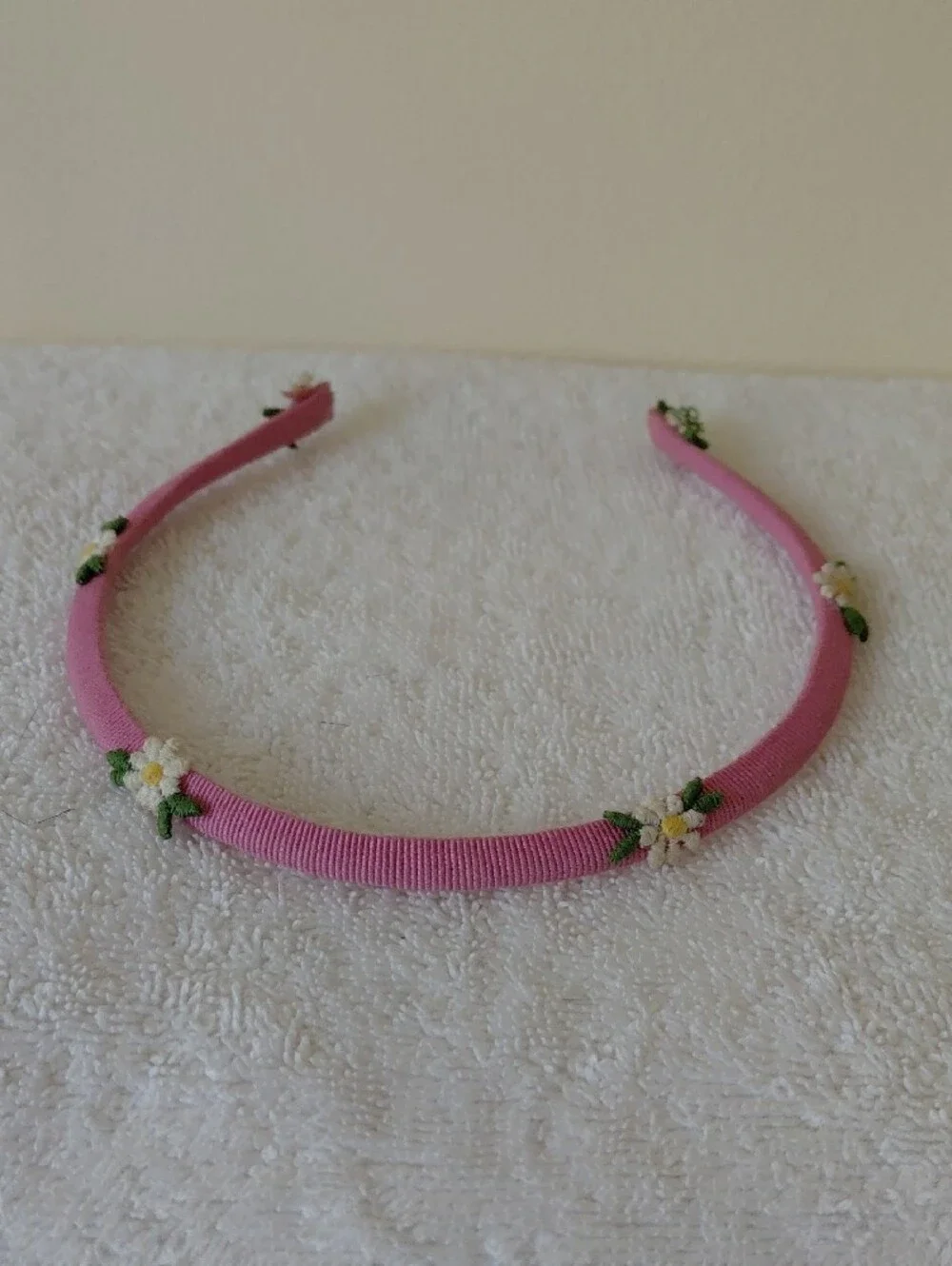 Pink Floral Ribbon Headband - Women Accessories